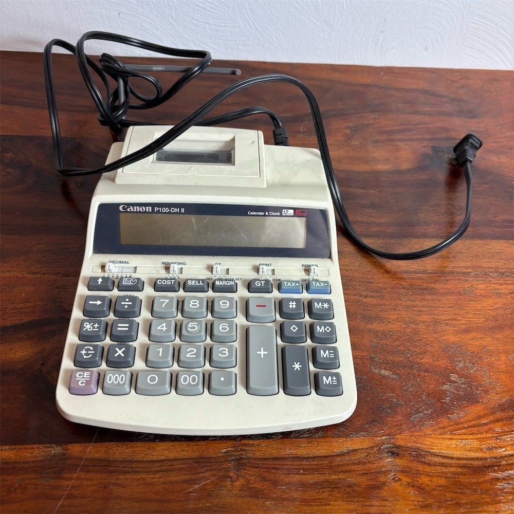 Canon‎ P100-DH II Desktop Printing Calculator Adding Machine 12-Digit